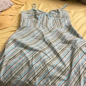 Pretty colors spaghetti strap dress adjustable straps/ cud b worn as strapless